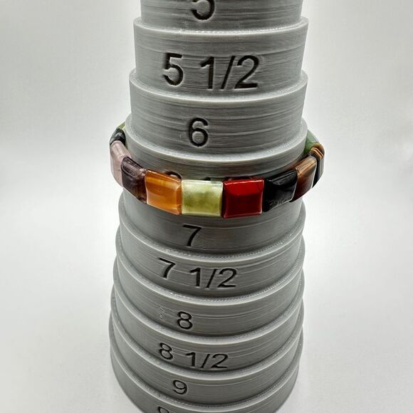 10mm stretchy multi-stone bracelet! - Picture 2 of 10